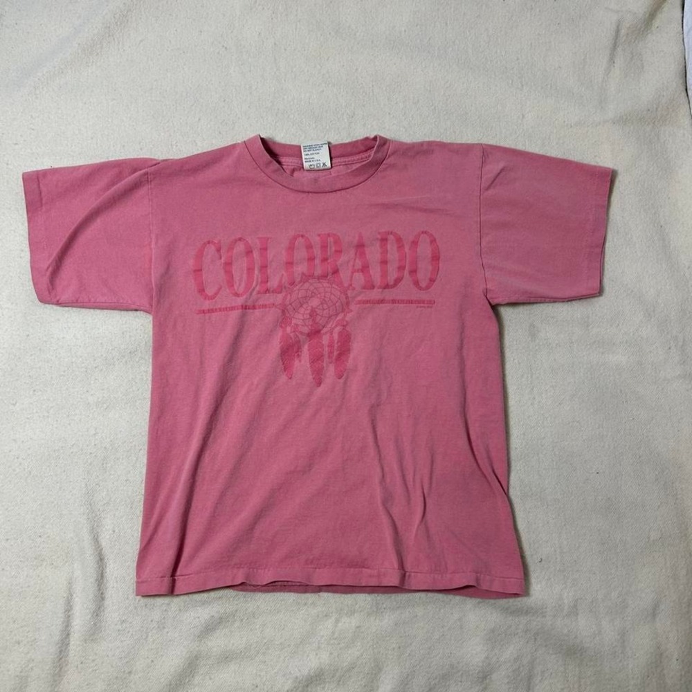Vtg 90s Colorado‎ Dream Catcher T Shirt Single Stitch Puff Print Native American